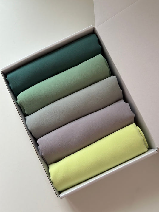 BOX 5 HIJABS MOUSSELINE