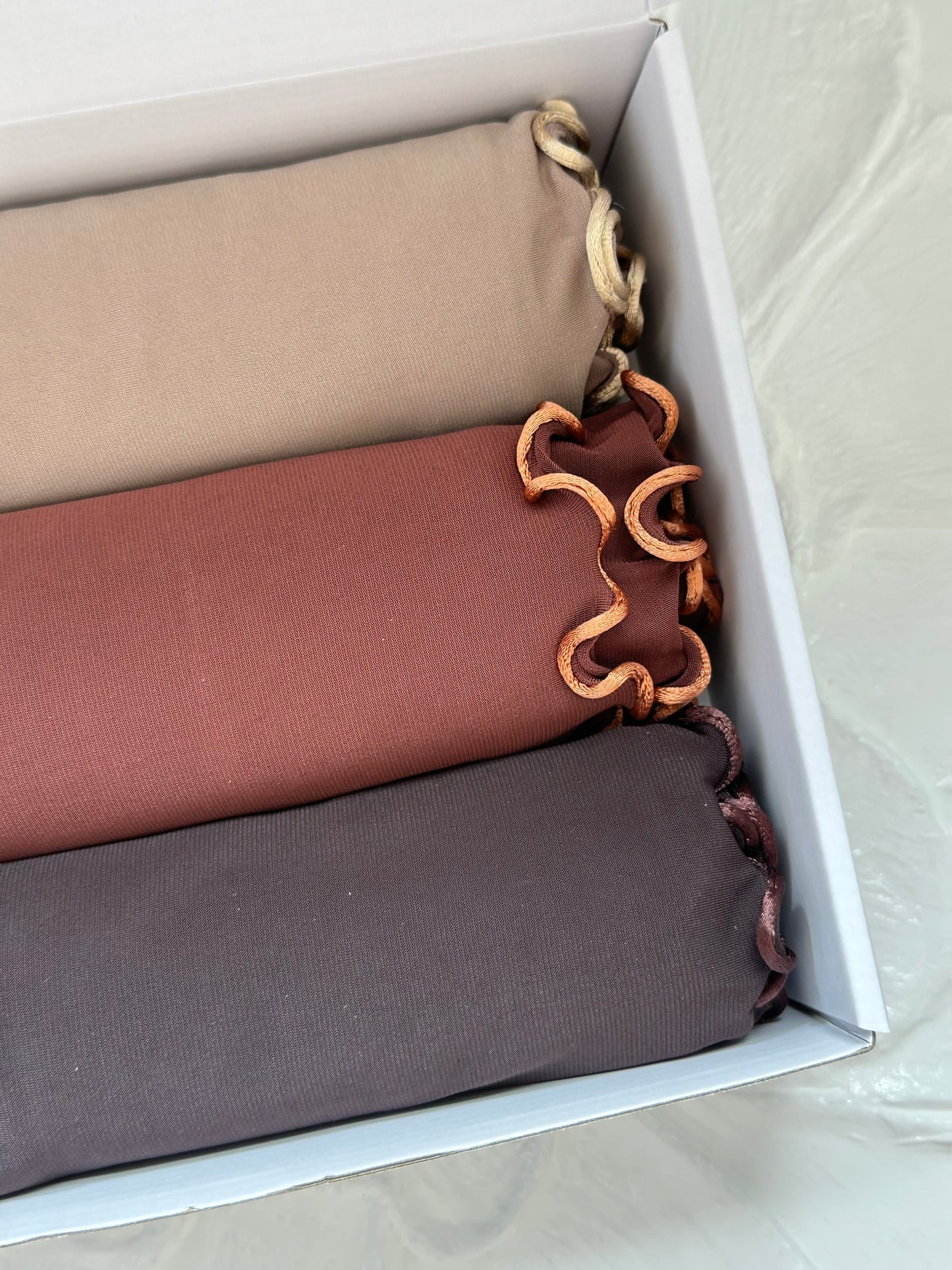 BOX 3 HIJABS JERSEY FRISÉE