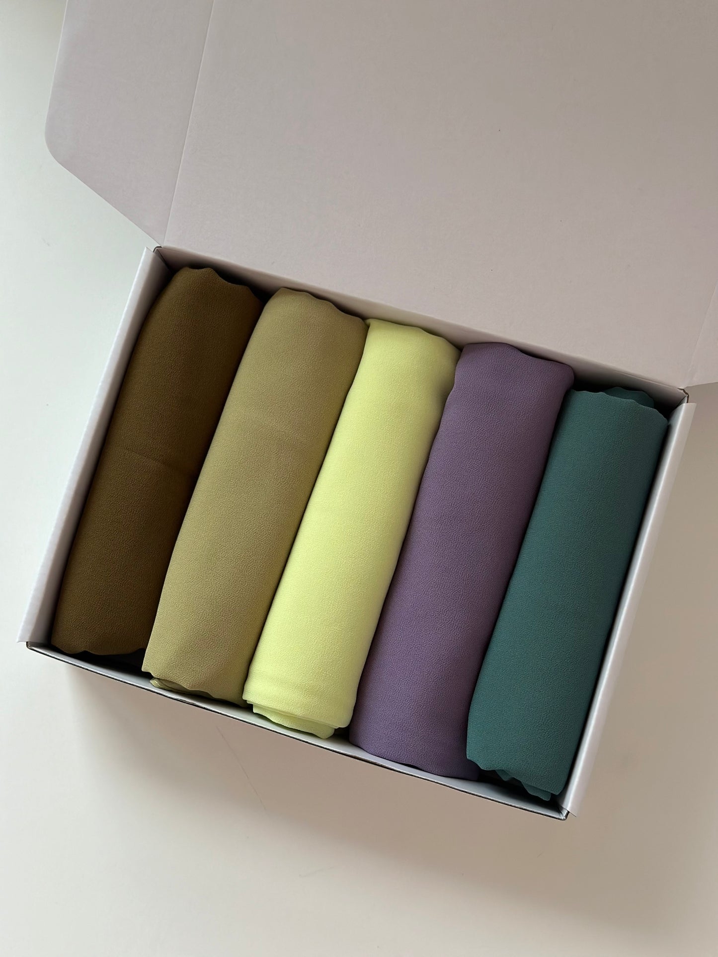 BOX 5 HIJABS MOUSSELINE