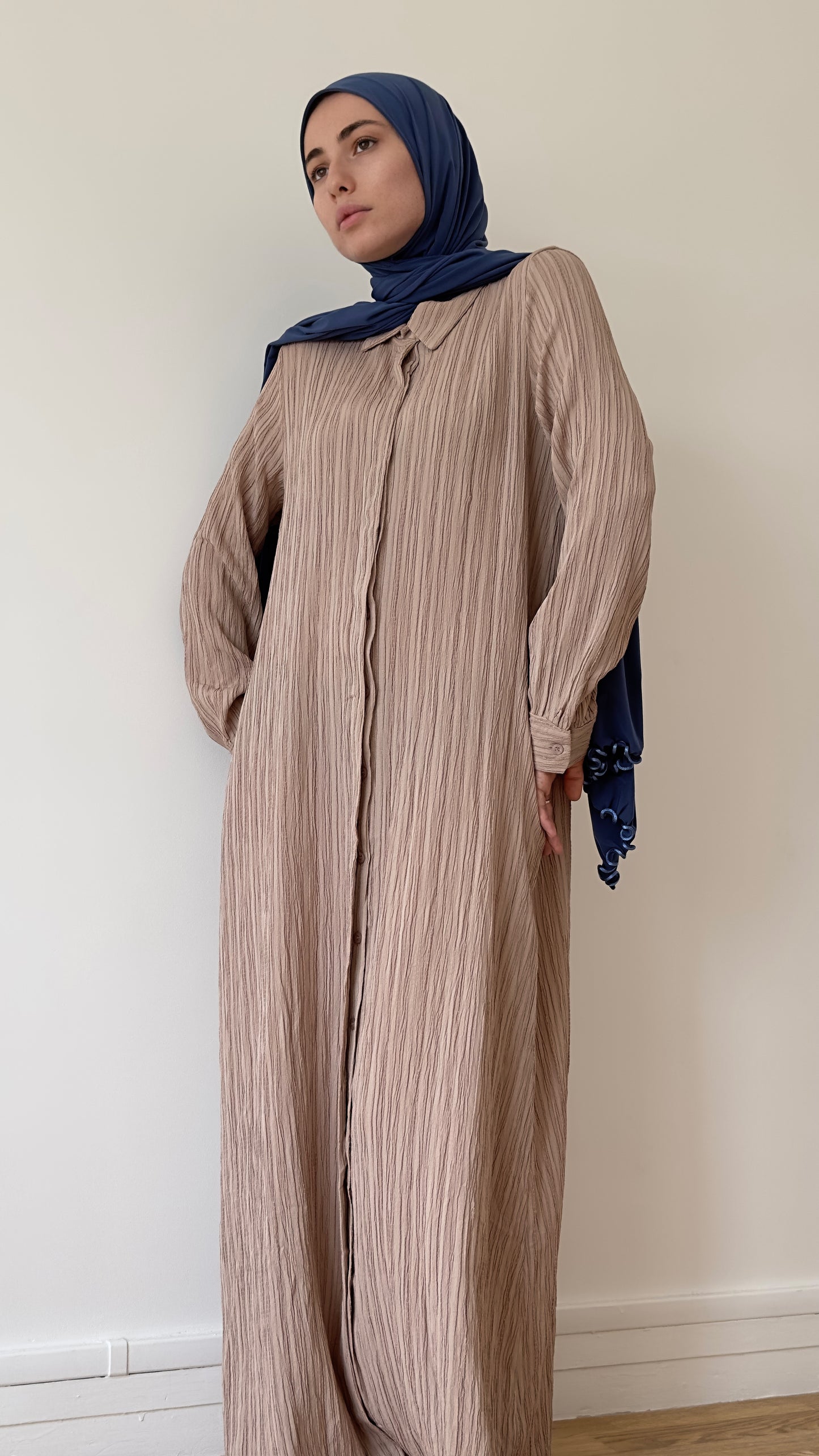 ROBE CHEMISE BEIGE