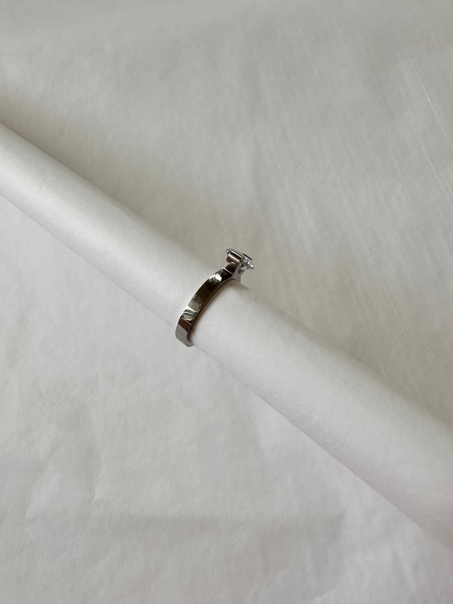 BAGUE LOVE ARGENT T17