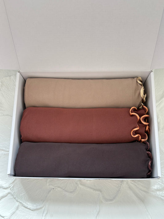 BOX 3 HIJABS JERSEY FRISÉE