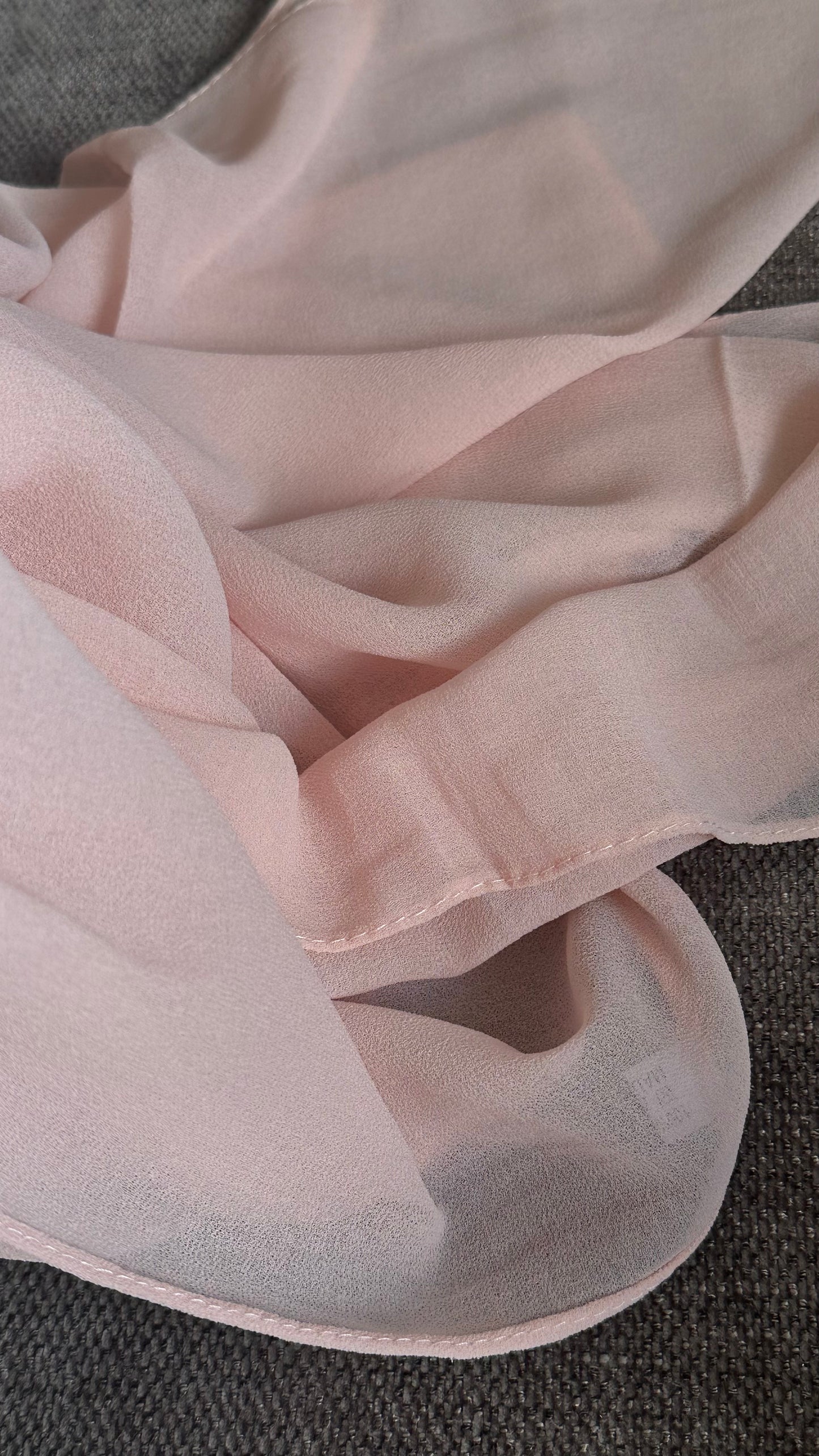 HIJAB CARRÉ XL ROSE POUDRE
