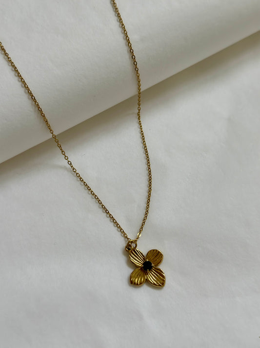 COLLIER ROSE NOIR