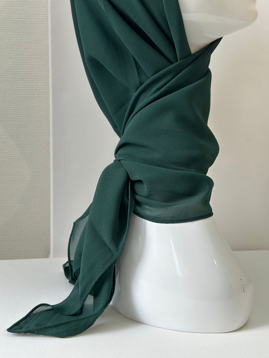 HIJAB CARRÉ VERT SAPIN 100x100