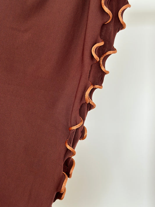HIJAB JERSEY FRISÉE BRIQUE