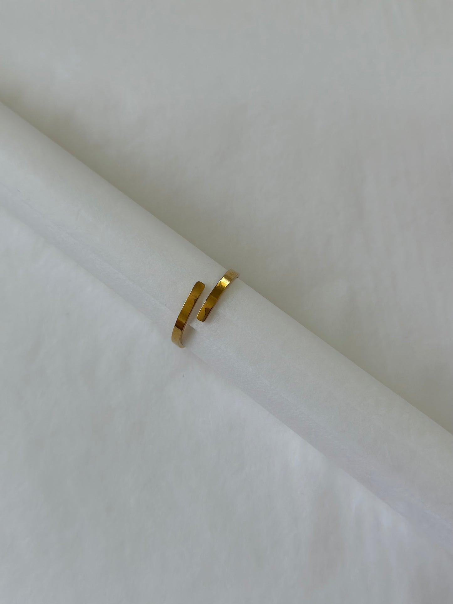 BAGUE FEUILLE ROSE AJUSTABLE