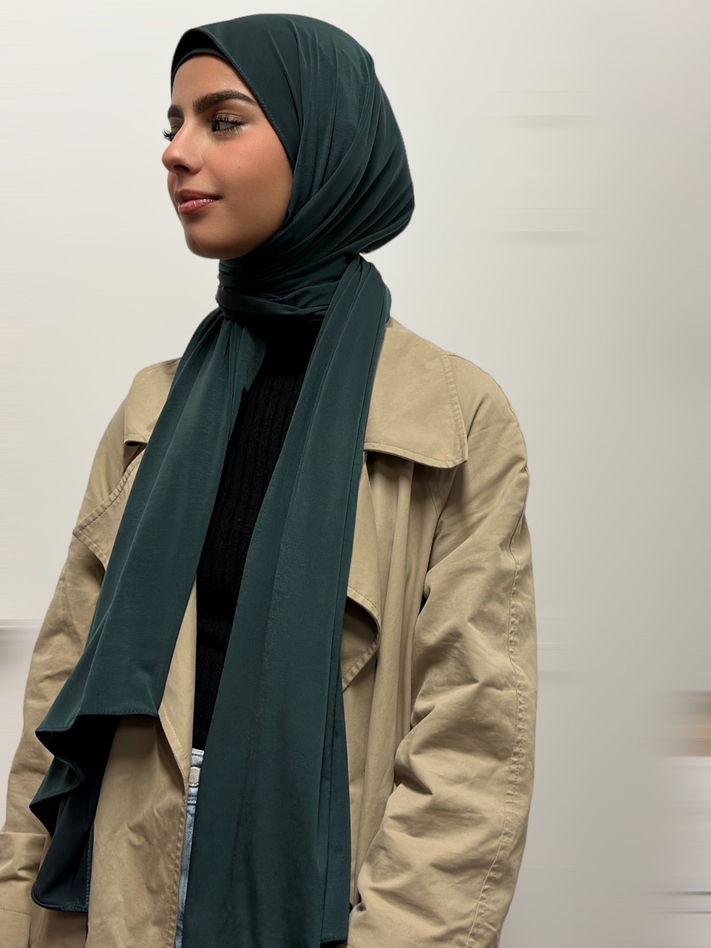 HIJAB JERSEY PREMIUM VERT SAPIN