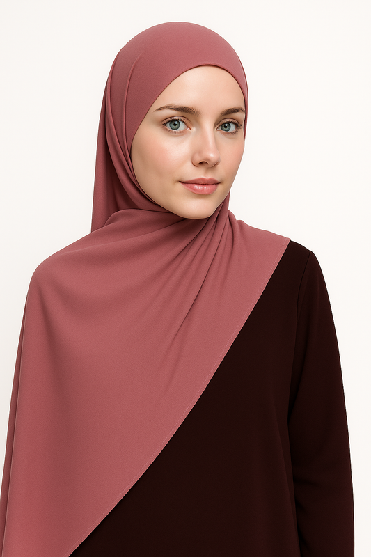HIJAB JERSEY PREMIUM ROSE FONCÉ